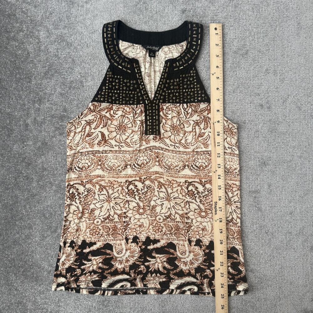 Lucky Brand Shirt Womens Small Boho Embellished Studded Sleeveless Tank Top - Picture 5 of 6